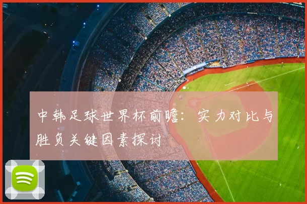 中韩足球世界杯前瞻:实力对比与胜负关键因素探讨