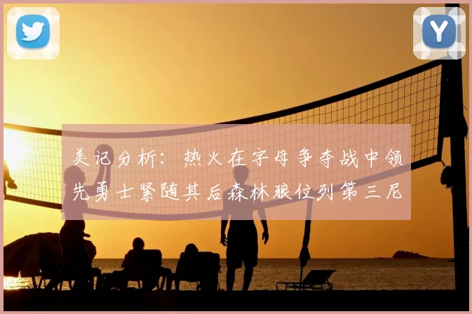 美记分析:热火在字母争夺战中领先勇士紧随其后森林狼位列第三尼克斯处于最后位置